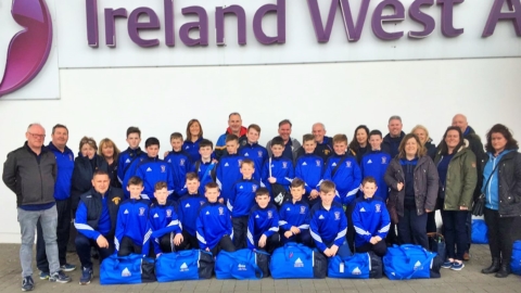 29.4.2017 U13’s arrive at Knock Aiport